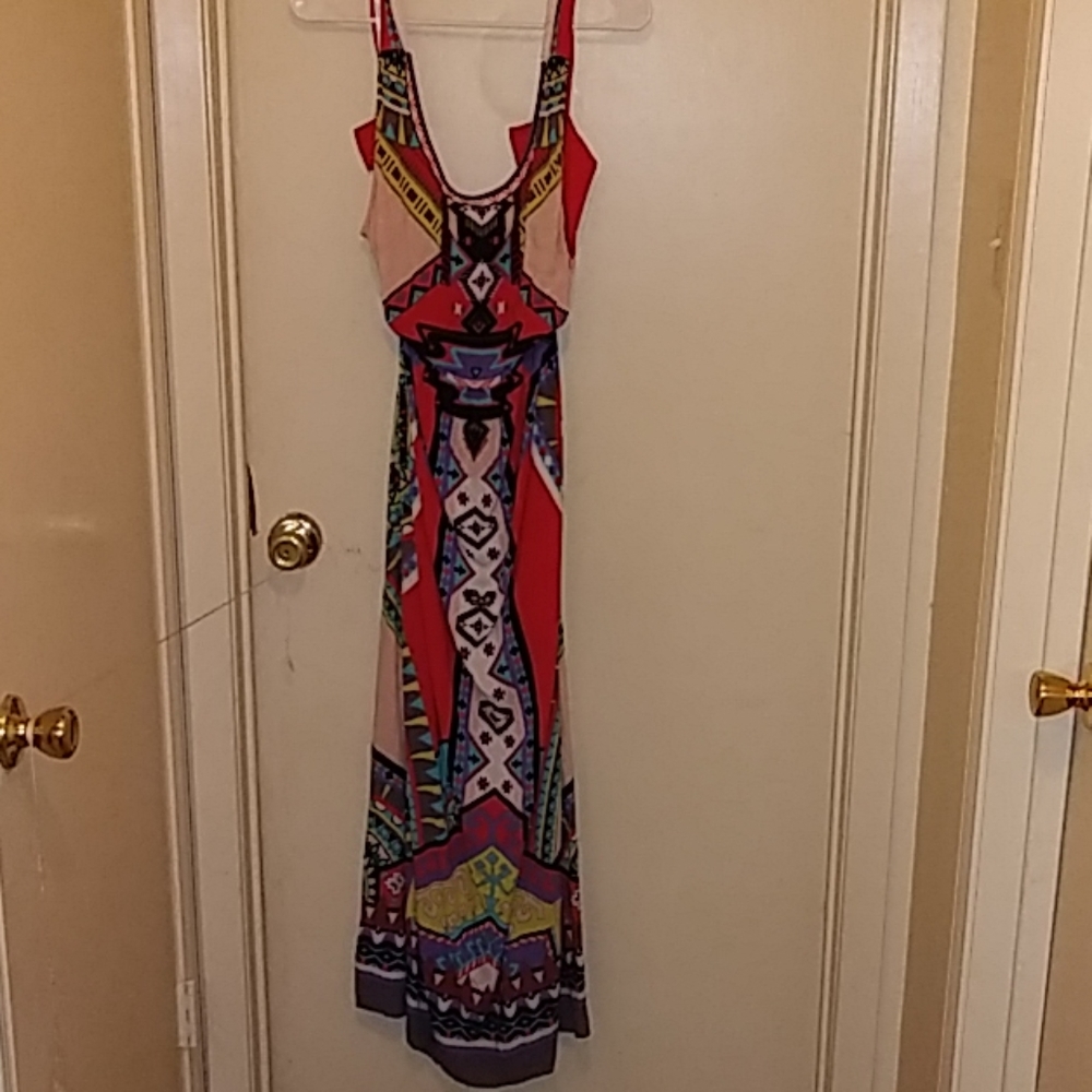 tribal colorful maxi dress